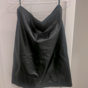 Apostrophe Genuine Leather Dress